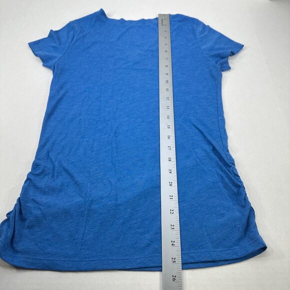 Athletic Works Women's Size Medium 8-10 T-Shirt V Neck Blue Preowned - Picture 10 of 10